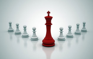 Right image - management and leadership approach